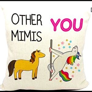Mancheng-zi Funny Mimi Throw Pillow Case,